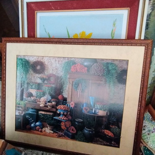 Framed print almost like new, 60x73 cm