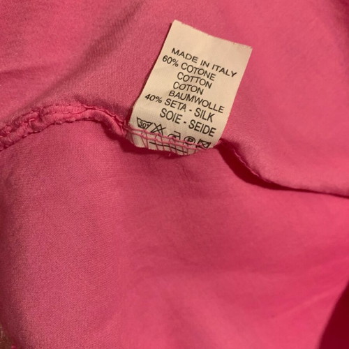 Celestino silk midi strapless dress fuchsia like new