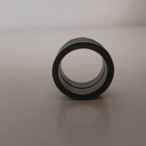 Minimal black ring like new, black metal design
