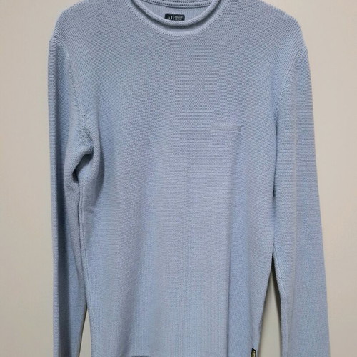 Armani Jeans men's cotton sweater turquoise XL like new