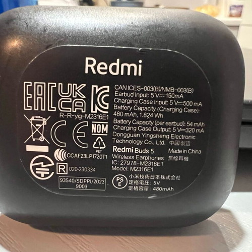 Xiaomi Redmi Buds 5 like new, black