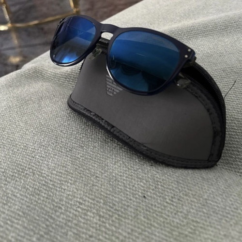 Emporio Armani EA 4089 sunglasses used, blue mirror lenses