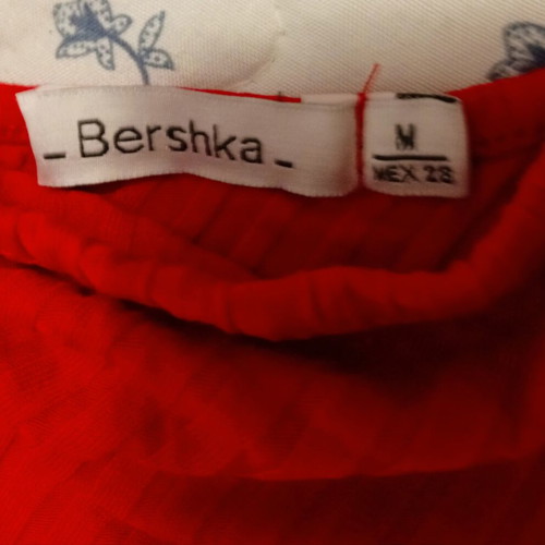 Berska red bodysuit and Celestino black leggings like new, medium