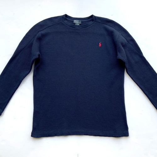 Polo by Ralph Lauren Kids Long-Sleeve Blue Jumper Size L 14-16 Years Used