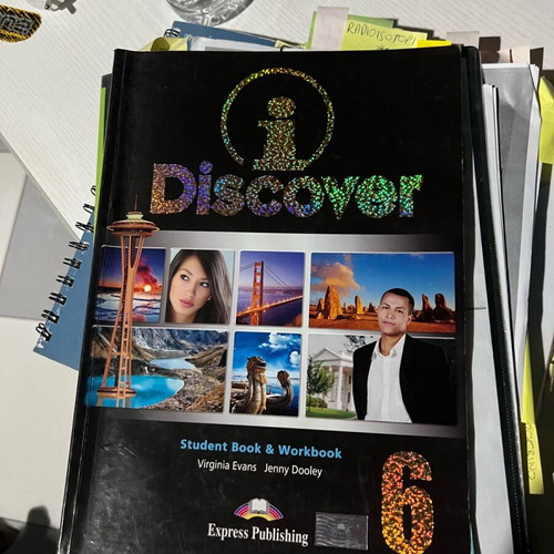 Discover Student Book & Workbook 6 like new, English