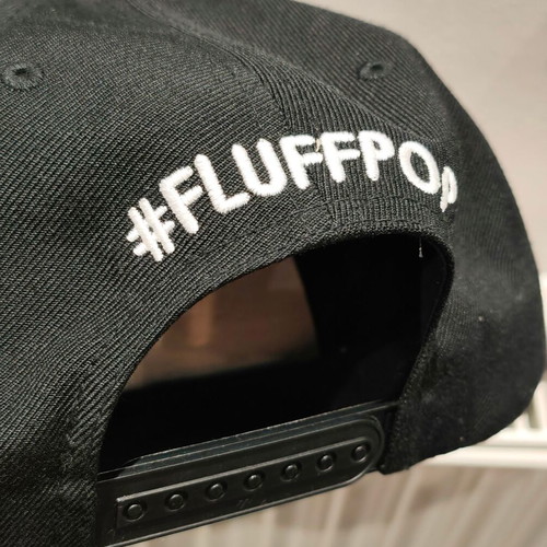 Fluffpop hat new, black, one size