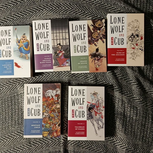 Lone Wolf & Cub manga set volumes 6-11, like new, English