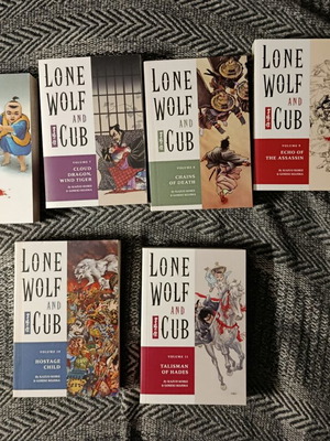 Lone Wolf & Cub manga set volumes 6-11, like new, English