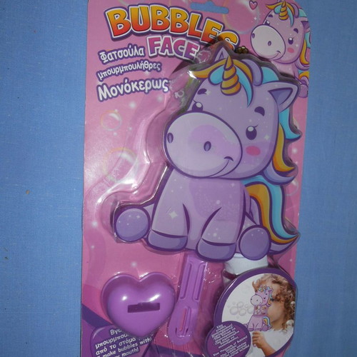 Unicorn Bubble Face toy new