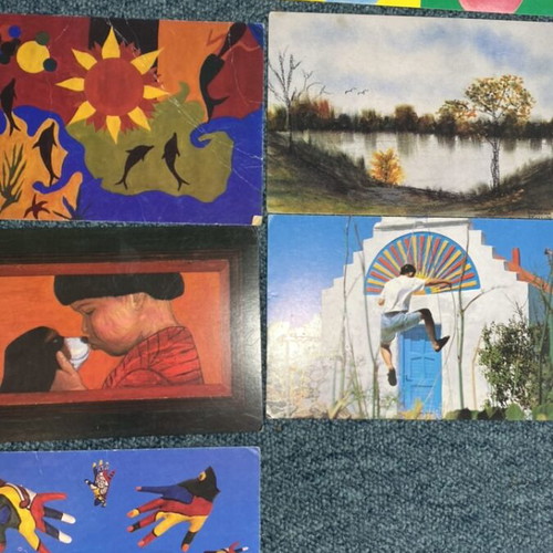 Card postal pack of 9 from 1990 like new