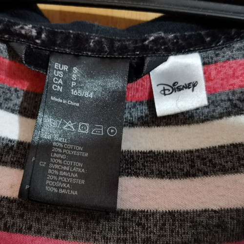 Disney plush striped bathrobe used
