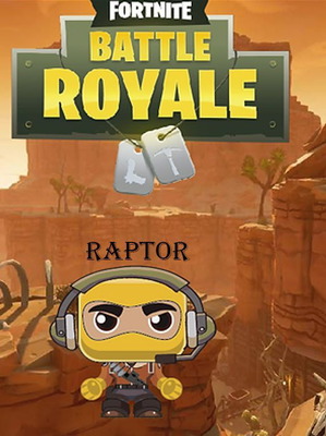 Fortnite Raptor Χαρτοανθρωπάκι Καινούργιο