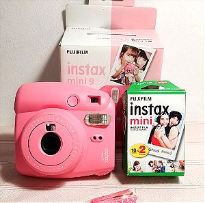 Fujifilm Instant Φωτογραφική Μηχανή Instax Mini 9 Flamingo Pink μαζί με φιλμ