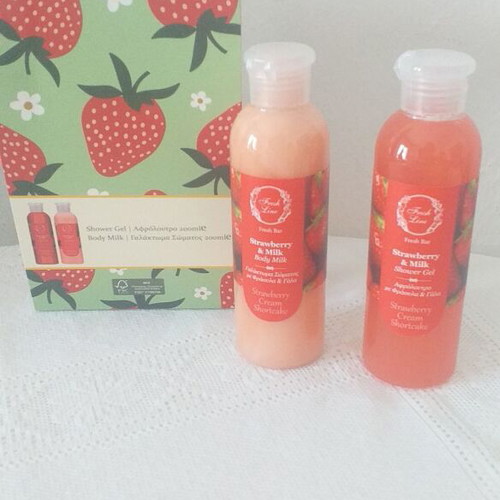 Shower Gel and Body Milk Strawberry & Milk new from Fresh Line