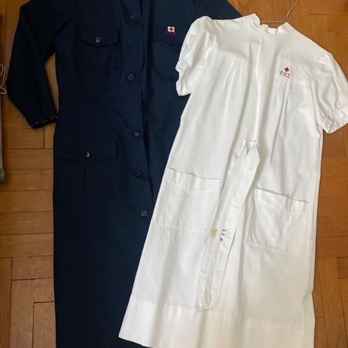 Greek Red Cross Volunteer Uniforms used, set of two