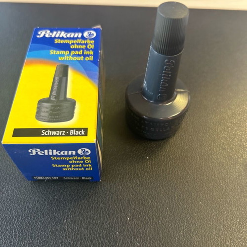 Pelikan Stamp Pad Ink Black 28ml New