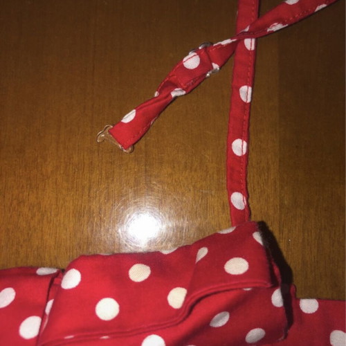 Energiers red polka dot dress for girls 10 years old