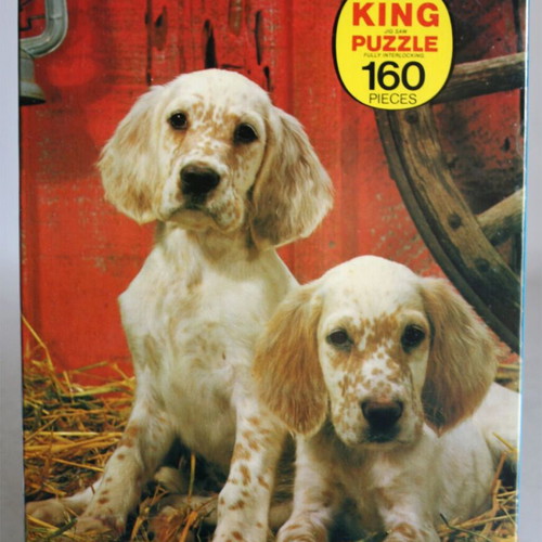Vintage King Puzzle English Setter Dog Puppy 160-piece puzzle new