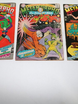 Metamorpho The Element Man comics used, issues 13, 15, 16