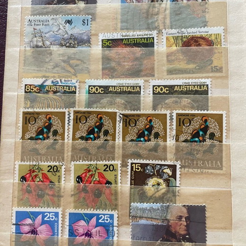 Collectible Australian stamps 1970–1990 thematic, flowers, animals