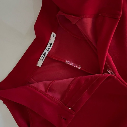 Red fabric pants Judah Club new, size M