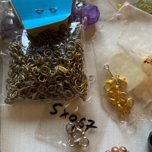 Jewelry clasps and rings used, assorted