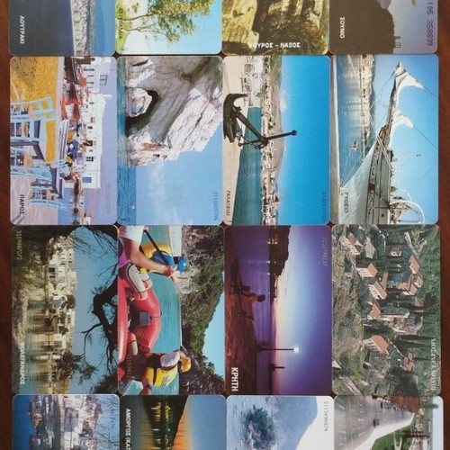 Greek phone cards, pack of 32, 1996