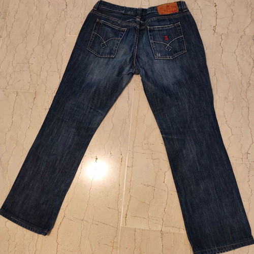 Uniform jeans like new, low waist, blue, 100% cotton
