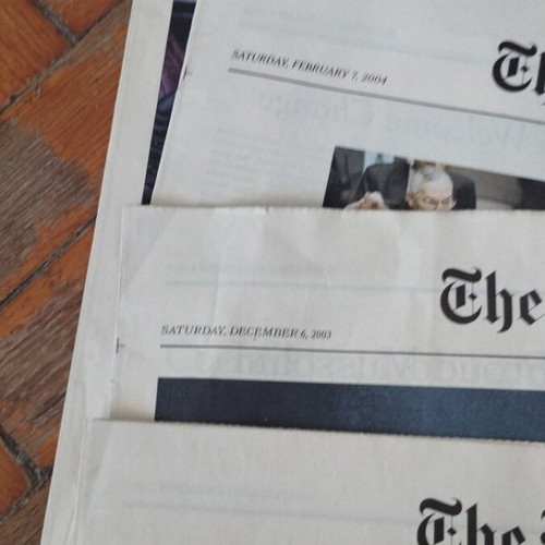 Καθημερινή The New York Times πακέτο 4 ένθετα σαν καινούργιο 2003-2004