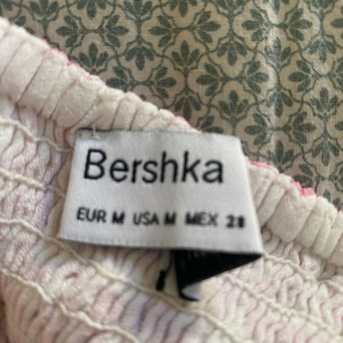 Bershka floral summer dress with front tie, size M, like new