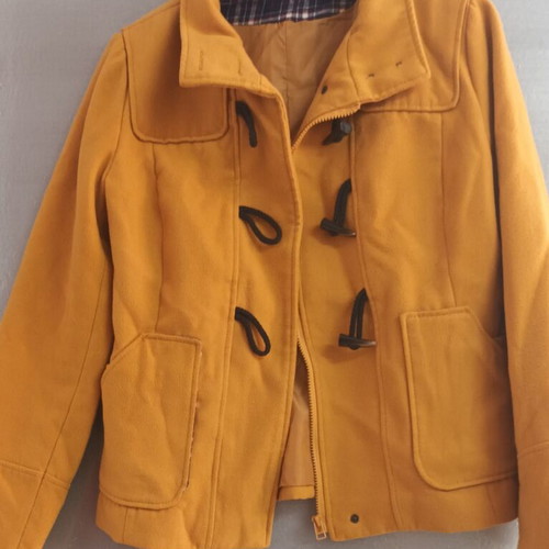 Montgomery coat used, yellow, size XL
