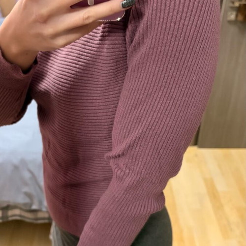 Mango purple sweater new, size Small with beautiful back