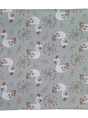 Children's placemat swans new, cotton 30x30 cm