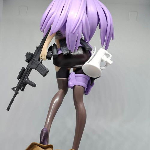 Anime Girl Collectible Figure with M4 Gun and Equipment like new