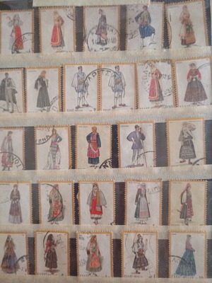 Greek traditional costume stamps collection ELTA 1972-1974