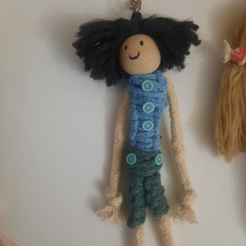 Handmade boy keychain large, new