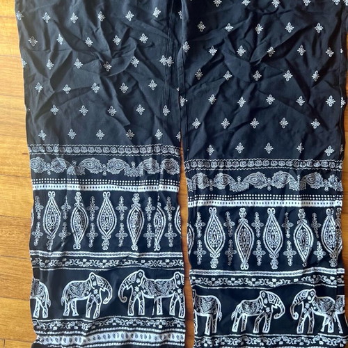 Summer pants used with Indian pattern, size XL