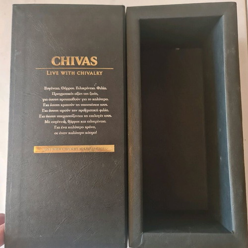 Chivas 12 years collectible box empty used