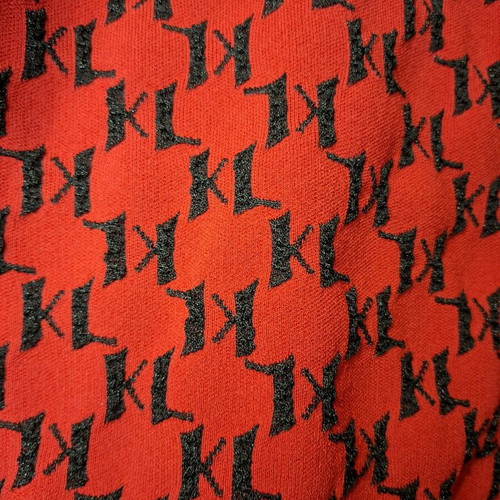 Red knitted Karl Lagerfeld sweater Large new