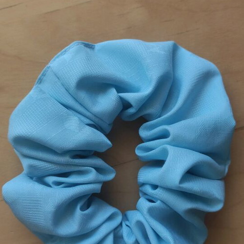 Scrunchie XL new, turquoise fabric handmade