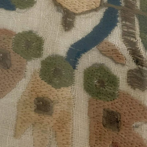 Handmade embroidery framed artwork