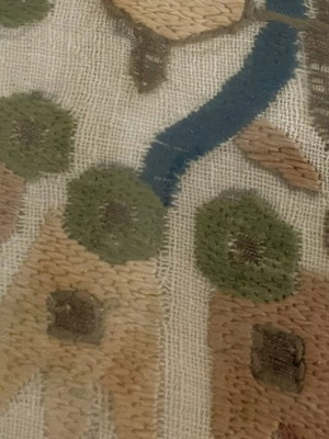 Handmade embroidery framed artwork