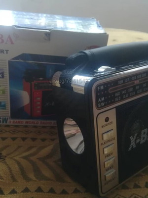 Φορητό ραδιόφωνο με φακό, MP3, USB, κάρτα SD, καινούργιο