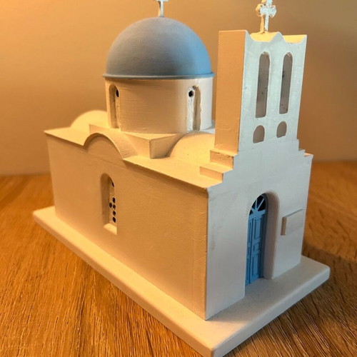 Seven Martyrs like new, Sifnos model made of porcelain