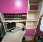 Children's bookshelf-desk used