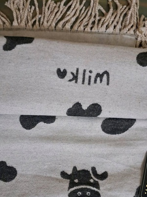 Scarf new double-sided black and beige