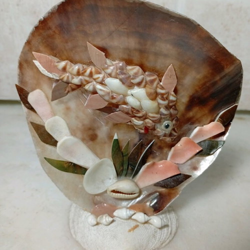 Handmade shell decoration like new