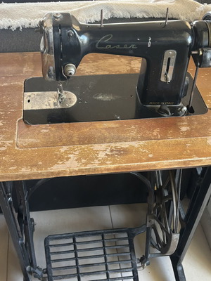 Vintage treadle sewing machine