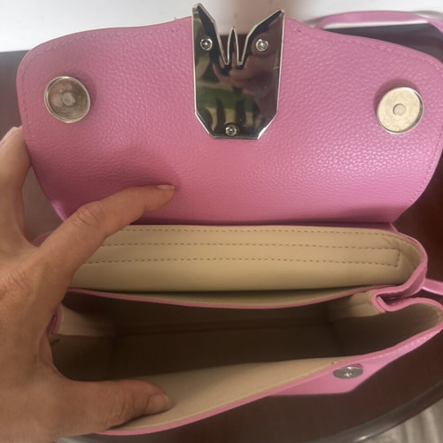 Patrizia Pepe pink leather shoulder bag