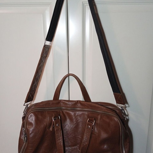Fred Perry brown crossbody bag used, synthetic leather